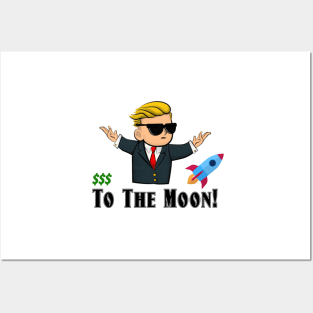 WallStreetBets Funny To The Moon Posters and Art